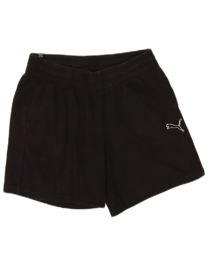Pantaloni scurți sport Puma pentru bărbați, bumbac mediu negru