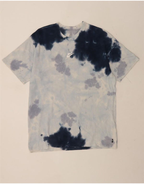 Tricou Nike pentru bărbați, loose fit, loose fit Top, mediu albastru, din bumbac Tie Dye