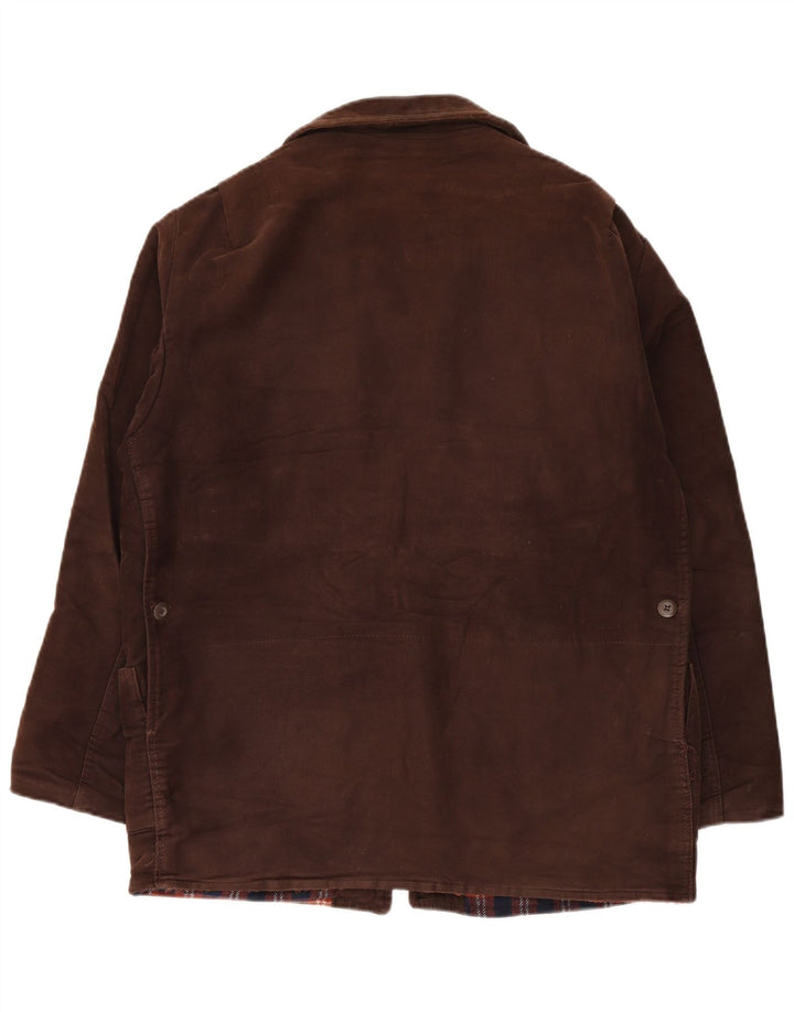 Jachetă vintage pentru bărbați IT 54 2XL maro, bumbac color bloc