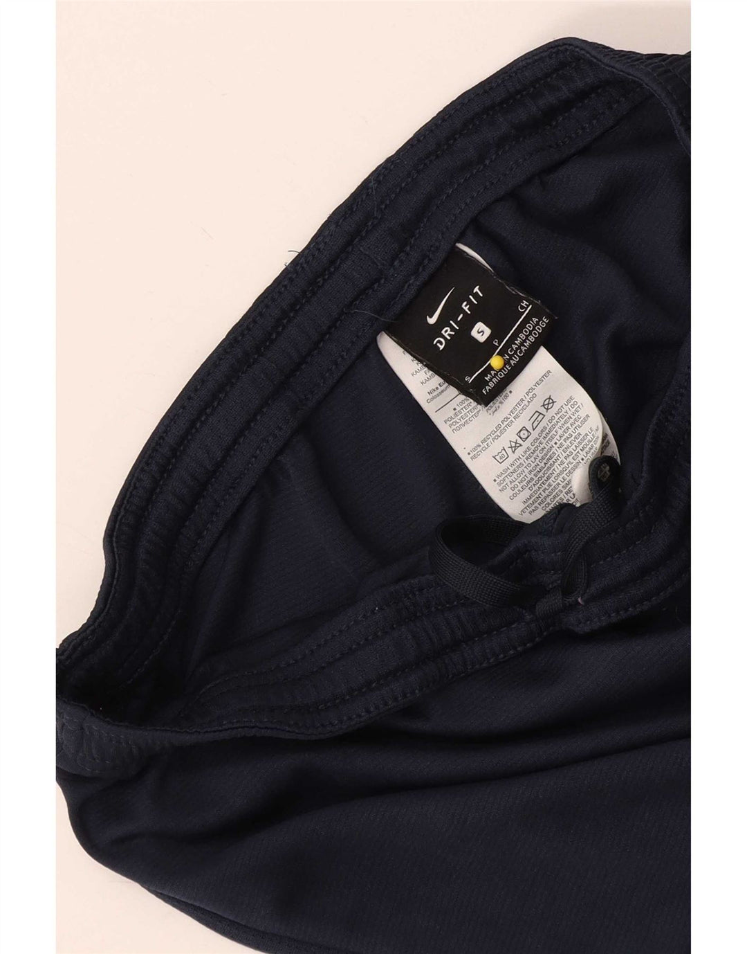 Pantaloni scurți sport Nike Dri Fit pentru femei UK 8 Small, bleumarin, poliester