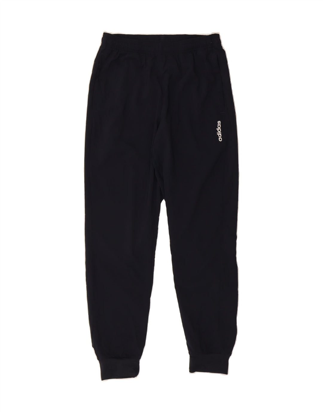 ADIDAS Mens Tracksuit Trousers Joggers Medium  Navy Blue Polyester Vintage Adidas and Second-Hand Adidas from Messina Hembry 