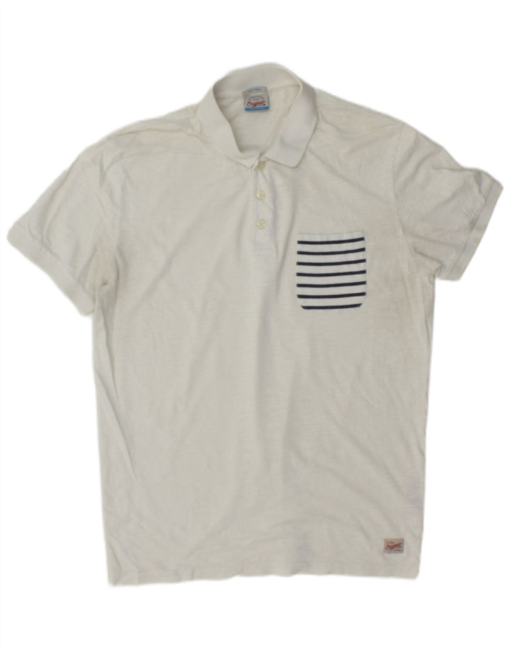 Tricou polo Jack & Jones pentru bărbați, bumbac alb mic