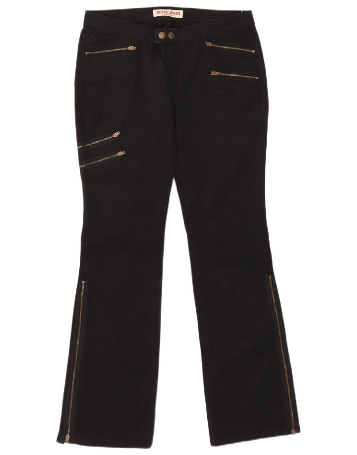 Pantaloni cargo bootcut Guess pentru femei W31 L32 bumbac negru