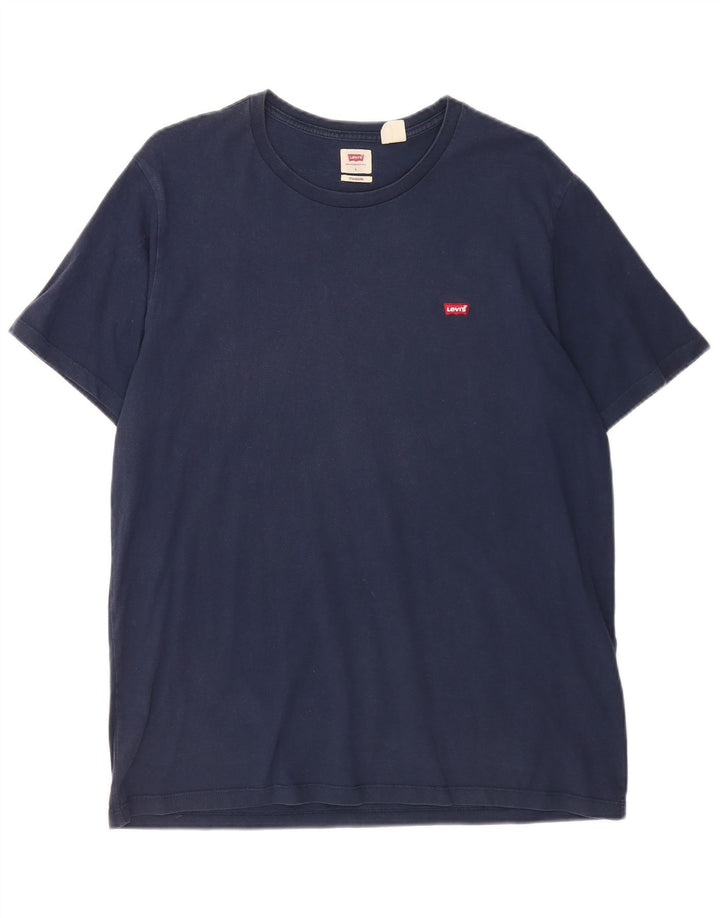 Tricou standard pentru bărbați Levi's Top mare din bumbac bleumarin