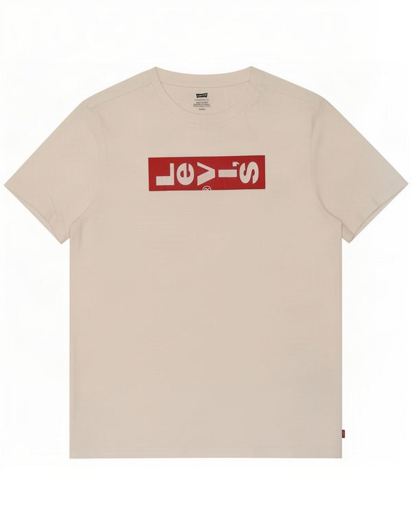 Tricou grafic Levi's pentru bărbați Top mic, alb, bumbac