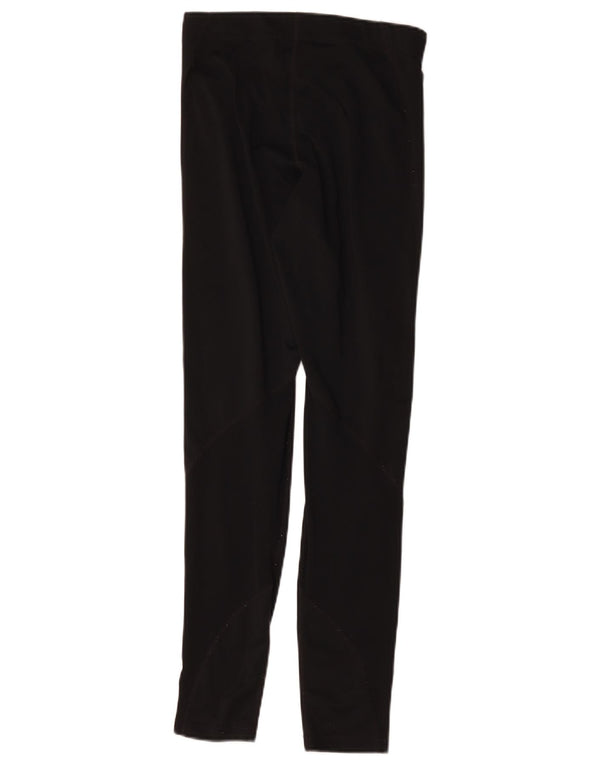 Leggings grafic Nike pentru femei UK 12, bumbac mediu negru