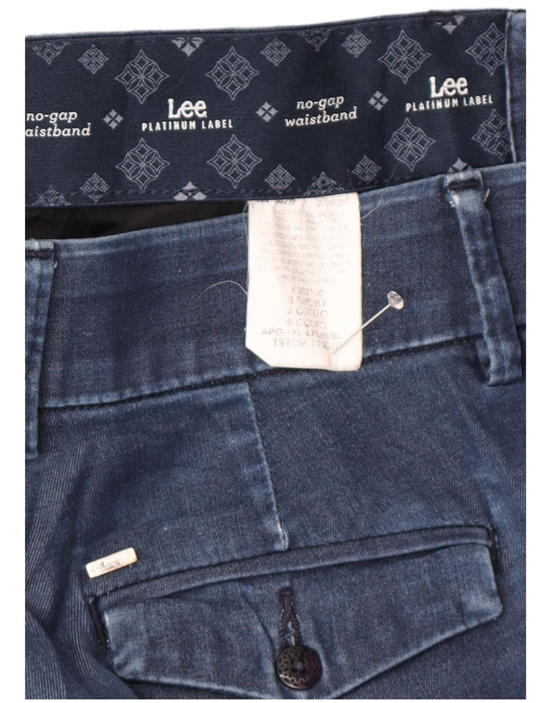 Blugi drepti LEE Platinum Label US 6 Medium W30 L30 Bumbac albastru