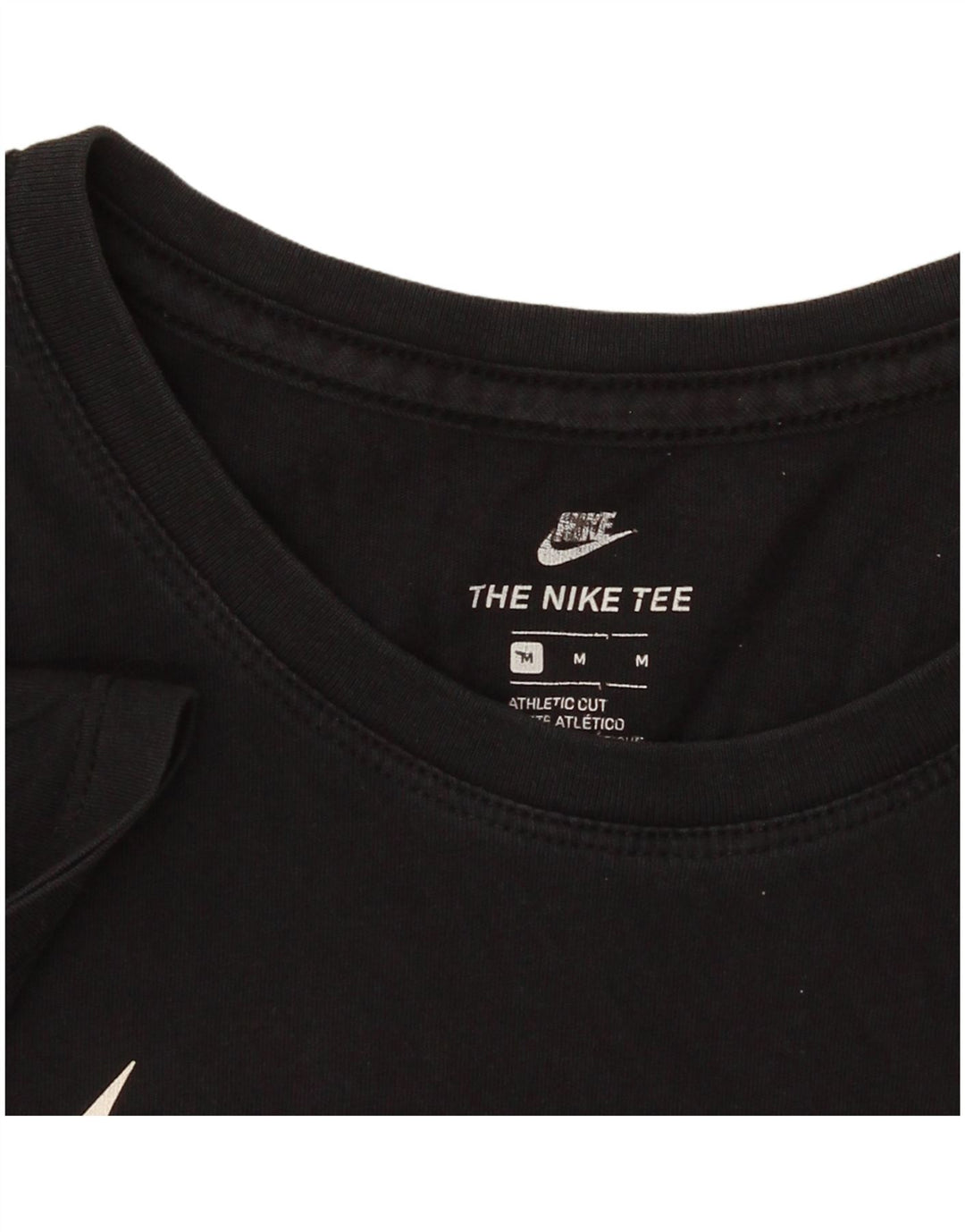 Tricou grafic Nike Womens Athletic Cut Top UK 14 Medium Negru