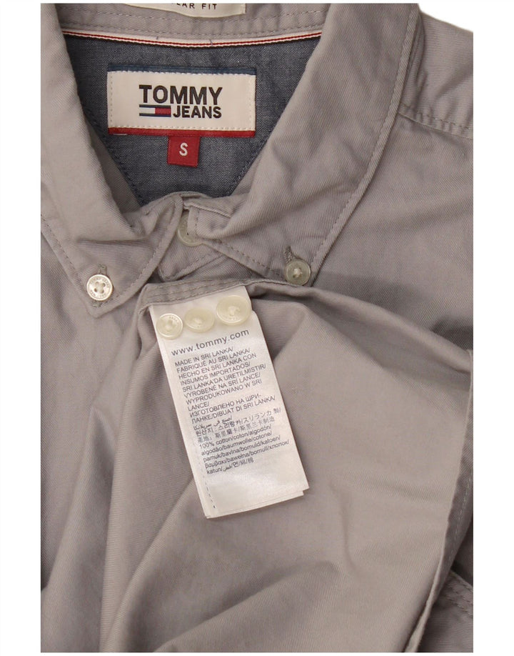 Cămașă pentru bărbați TOMMY HILFIGER, bumbac, gri mic