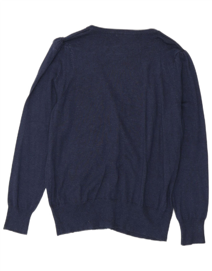 Pulover cardigan pentru femei Marks & Spencer UK 18 XL bleumarin, viscoză