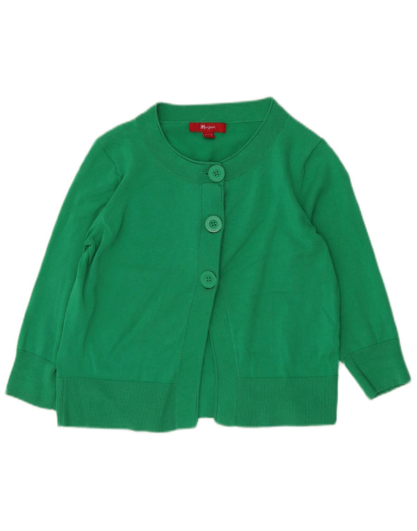 Pulover cardigan pentru femei Monsoon UK 12, bumbac verde mediu