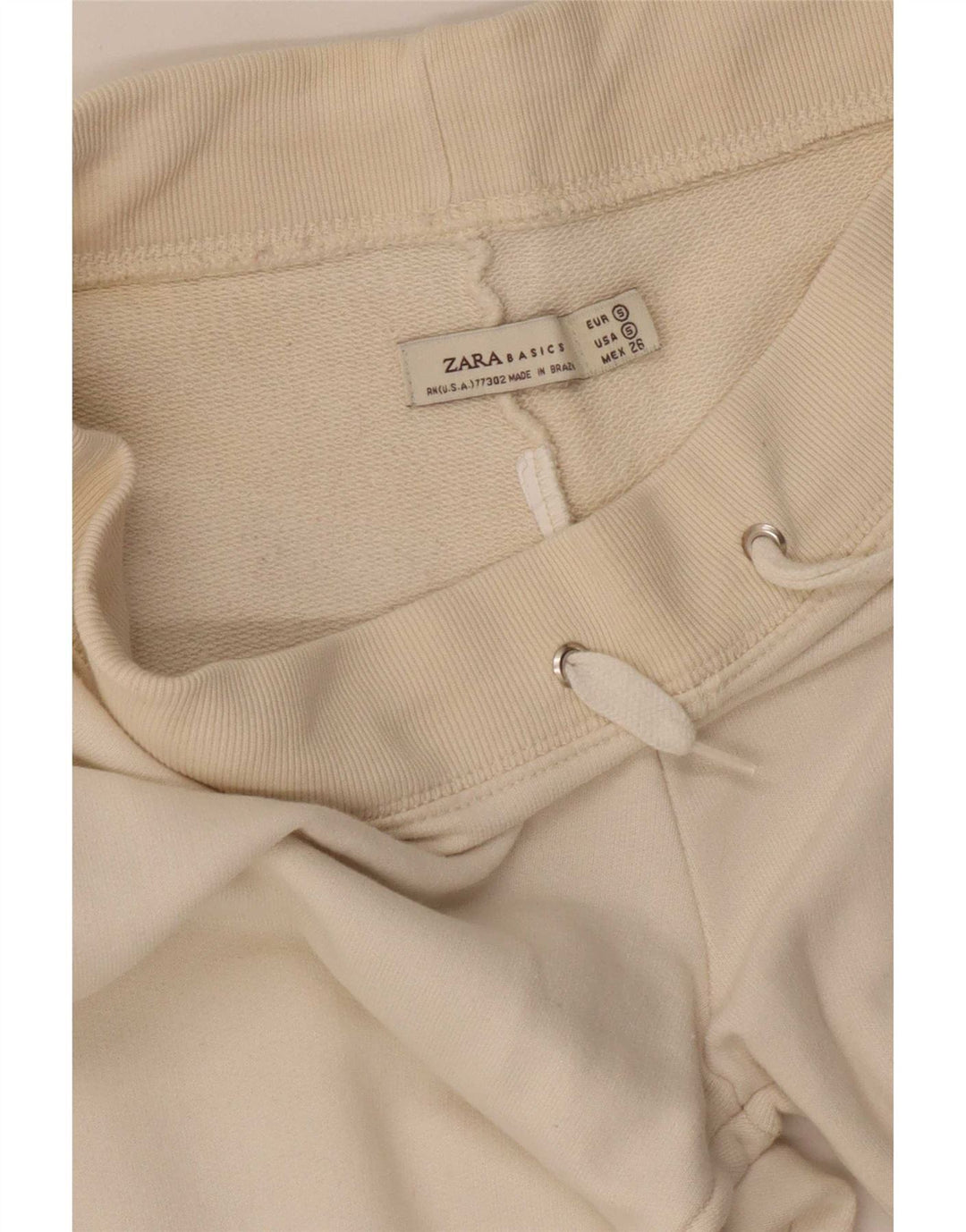 Pantaloni de trening Zara pentru femei UK 8 Small Off White