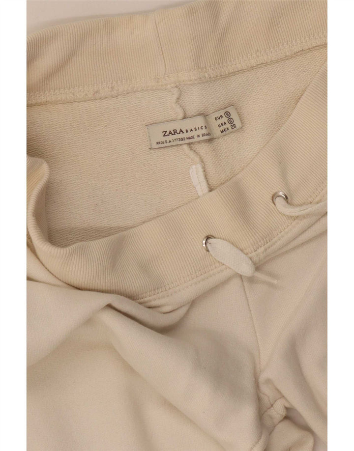 Pantaloni de trening Zara pentru femei UK 8 Small Off White