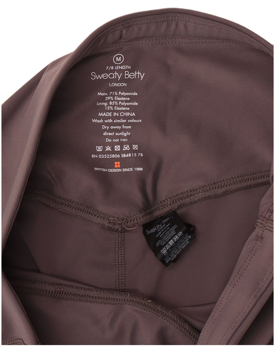 SWEATY BETTY Leggings London pentru femei UK 12 Medium Gri Poliamidă