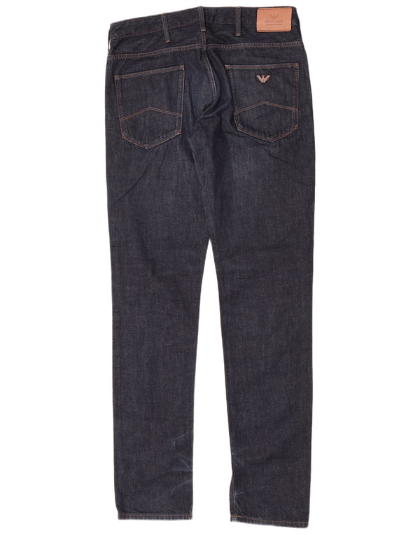 Blugi slim pentru bărbați Armani W31 L33 bumbac bleumarin