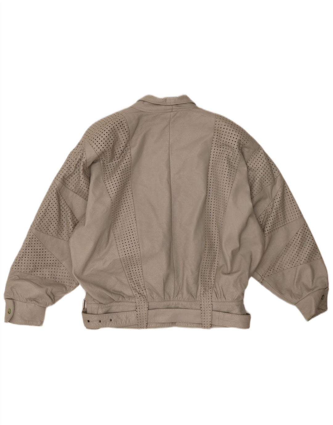 Jachetă supradimensionată pentru femei GABRIELLA BENELLI EU 36 Mic din piele gri