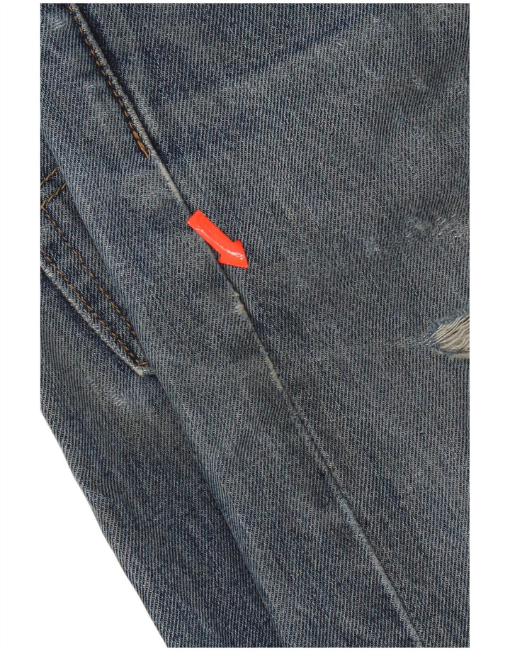 Blugi drepți distressed 505 Levi's pentru bărbați W33 L30 bumbac albastru