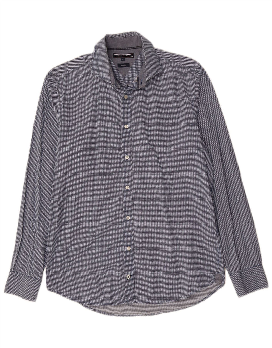 TOMMY BAHAMA Cămașă Slim Fit pentru bărbați, bumbac cu carouri albastru mediu