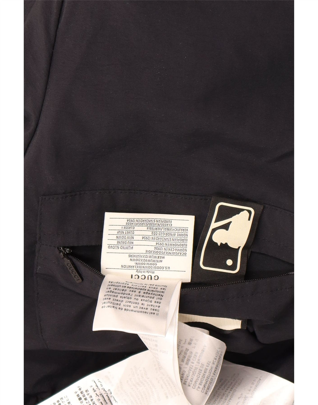 Palton captusat cu glugă Gucci pentru bărbați IT 46 Poliamidă mare neagră