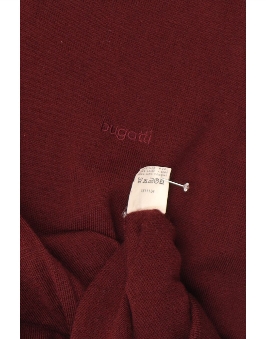 Vestă pentru bărbați Bugatti Tank Top UK 40 Medium Burgundy Lână virgină