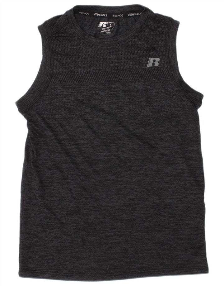 RUSSELL ATHLETIC Băieți Dri-Power Vest Top 7-8 ani Mediu Gri Pete