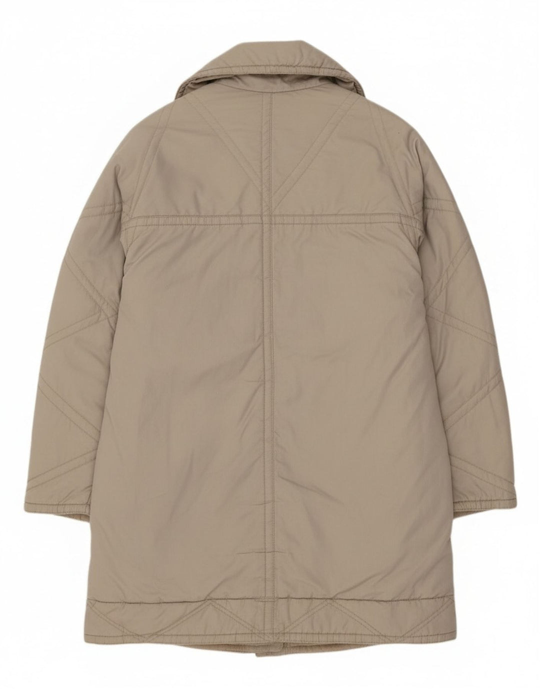 Pardesiu supradimensionat pentru femei Vintage EU 40 Poliester mediu bej