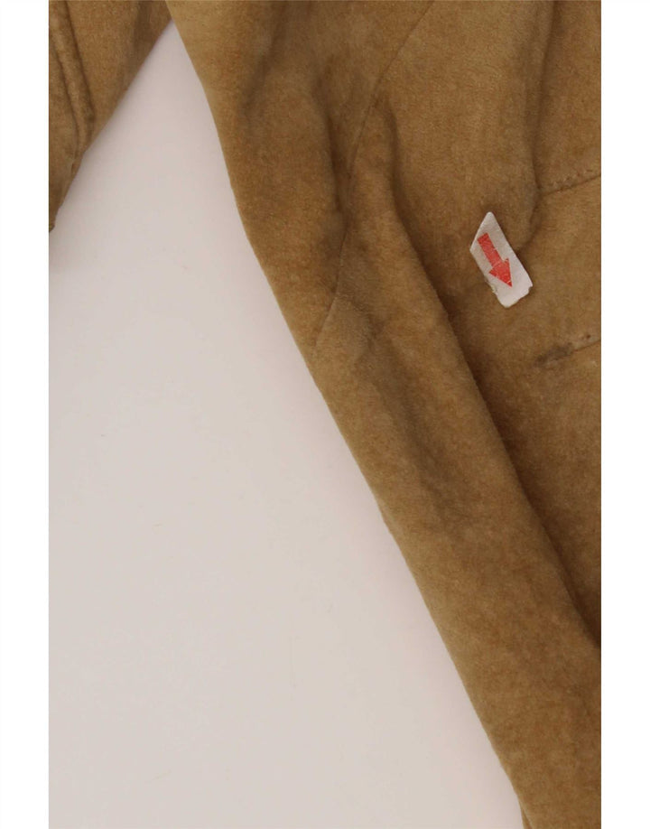 Bomber Conbipel pentru bărbați din piele intoarsa IT 56 2XL din piele bej