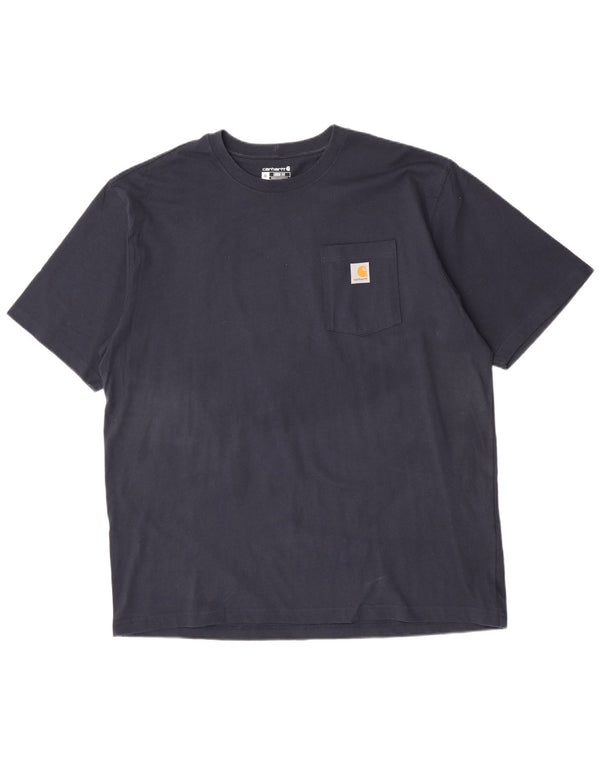 Tricou pentru bărbați Carhartt Loose Fit Top XL Bumbac bleumarin
