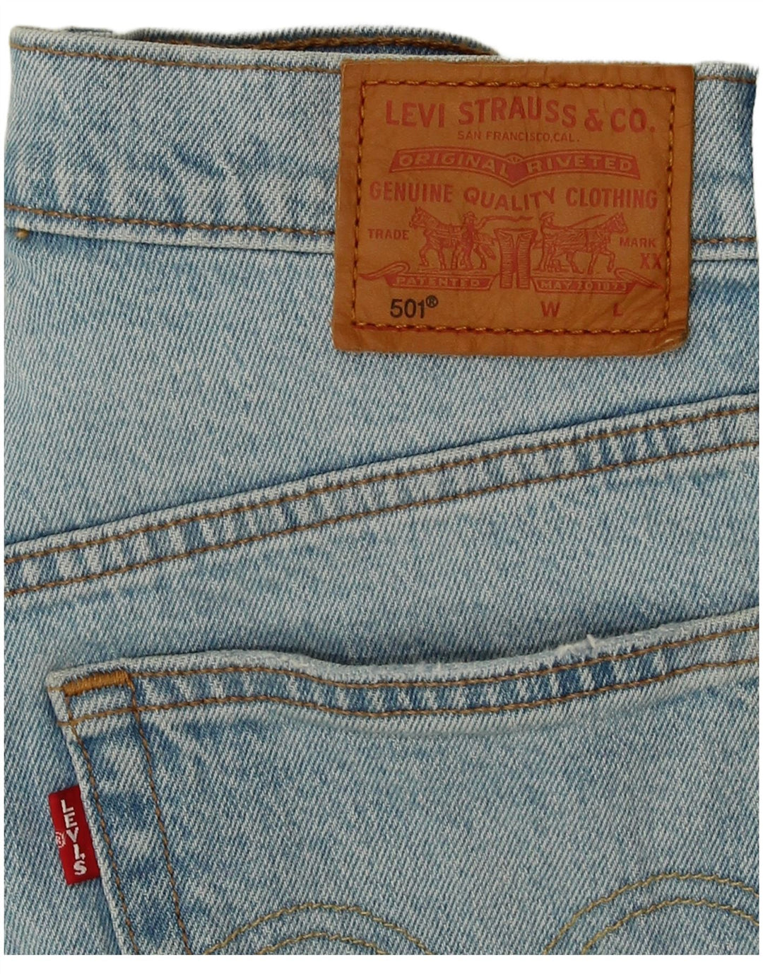 Pantaloni scurți din denim 501 LEVI'S W28 Medium Blue