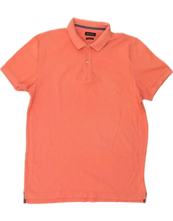 MASSIMO DUTTI Mens Polo Shirt XL Pink Vintage Massimo Dutti and Second-Hand Massimo Dutti from Messina Hembry 