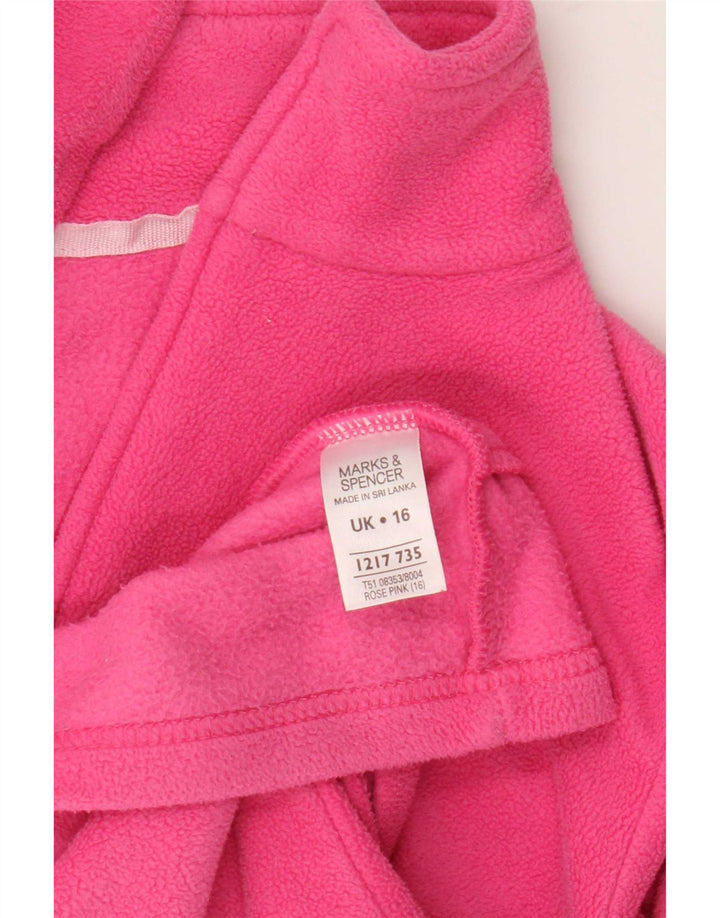 Jachetă fleece pentru femei Marks & Spencer UK 16, mare, roz, poliester