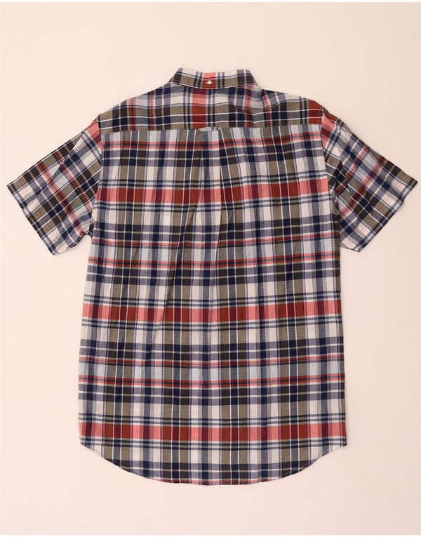 Gant Mens Short Sleeve Shirt Size 41/42 16 1/2 Large Multicoloured Check
