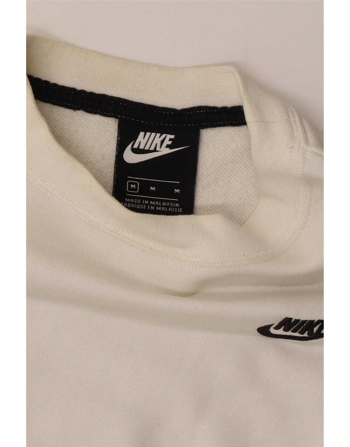 Pulover crop Nike pentru femei UK 14 Medium Black Colorblock