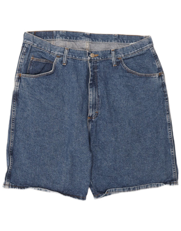 Pantaloni scurți din blugi pentru bărbați Wrangler W38 XL, bumbac albastru