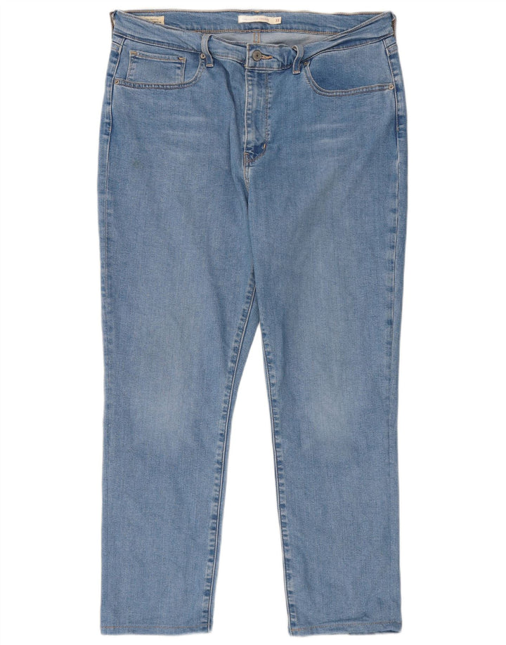 LEVI'S Womens 724 High Rise Straight Jeans W33 L26 Blue