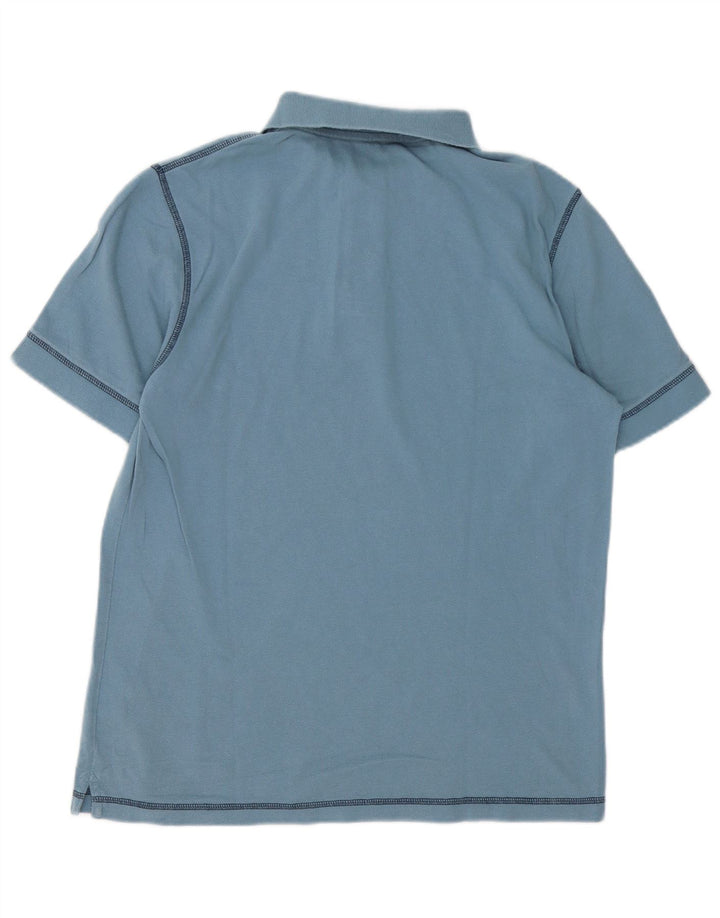 Tricou polo Sun68 pentru bărbați, bumbac albastru mediu