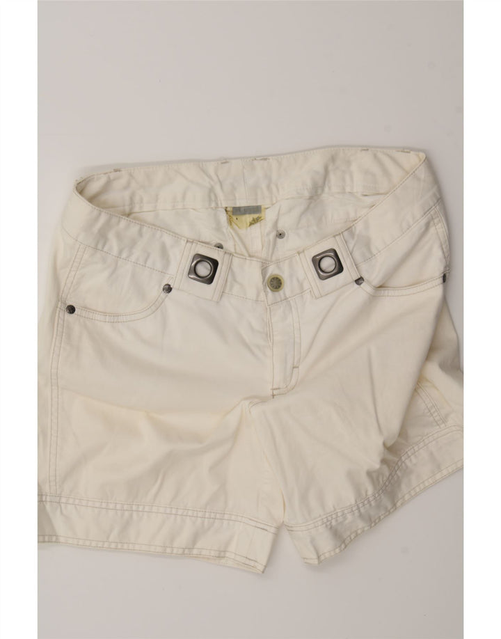 ATHLETA Womens Casual Shorts US 6 Medium W30  White Cotton Vintage Athleta and Second-Hand Athleta from Messina Hembry 