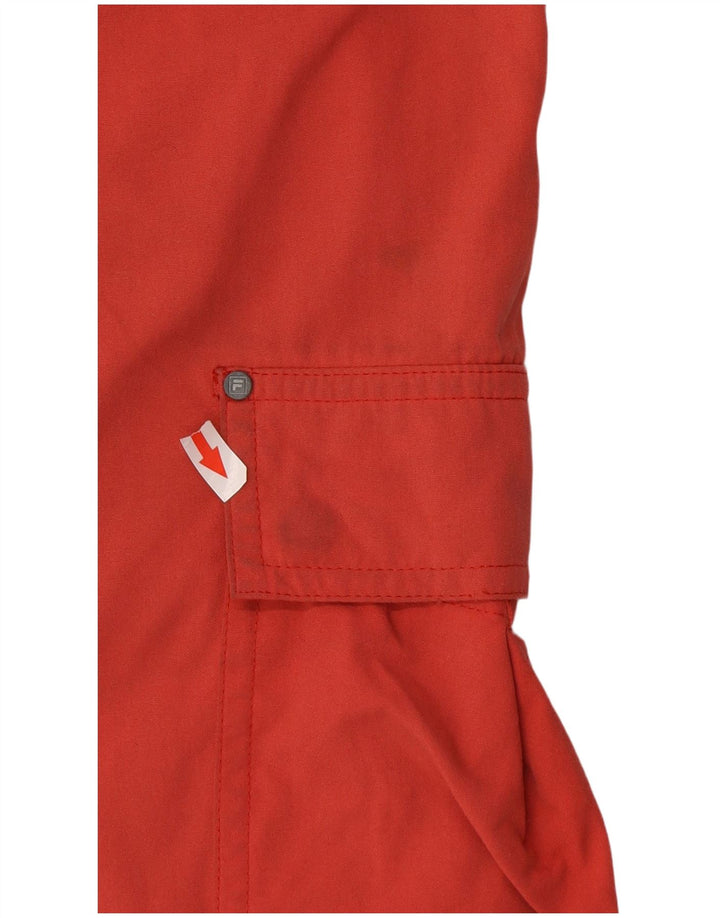 Pantaloni scurți cargo Fila pentru bărbați, medii W32, roșii