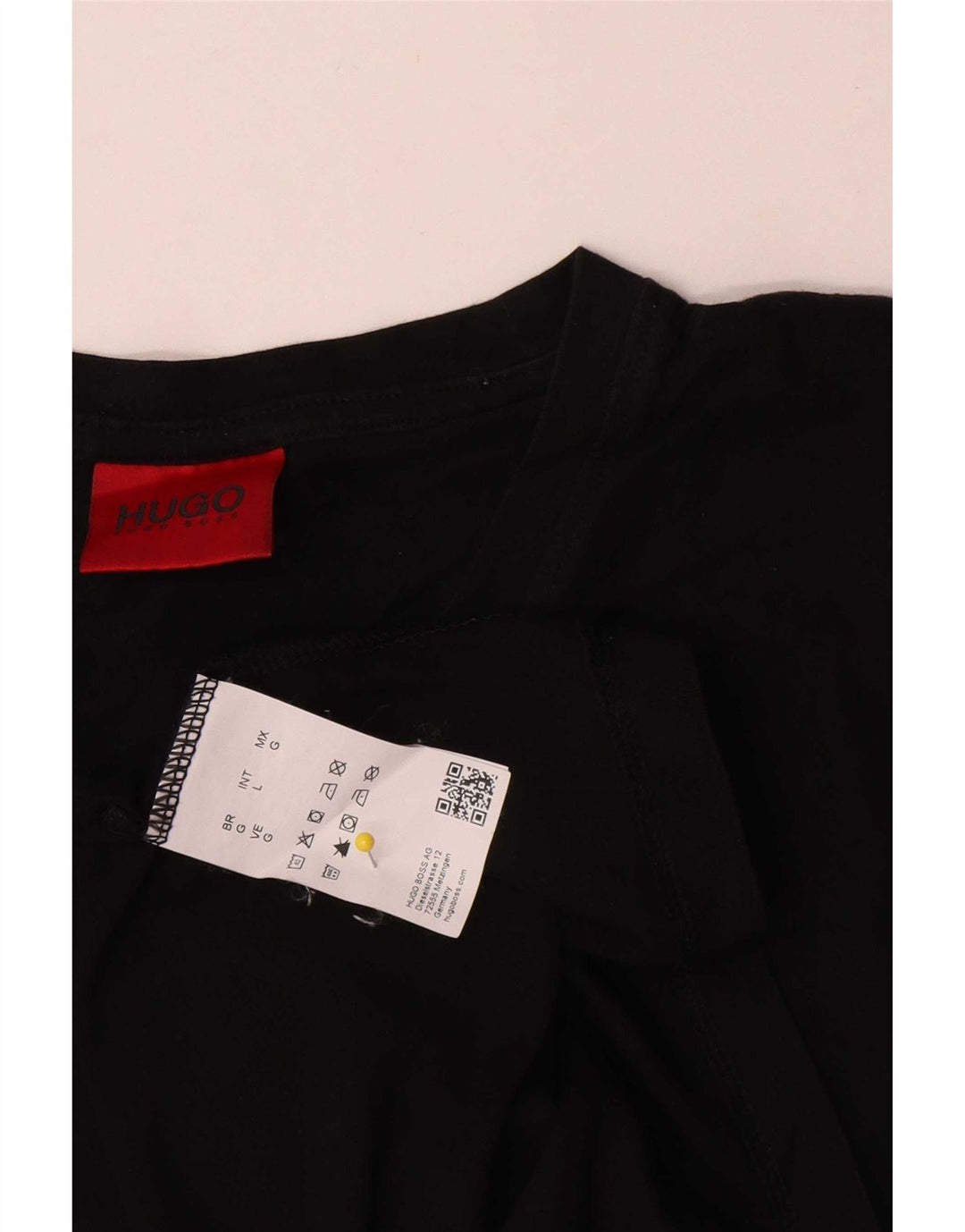 Tricou pentru bărbați Hugo Boss Top mare din bumbac negru