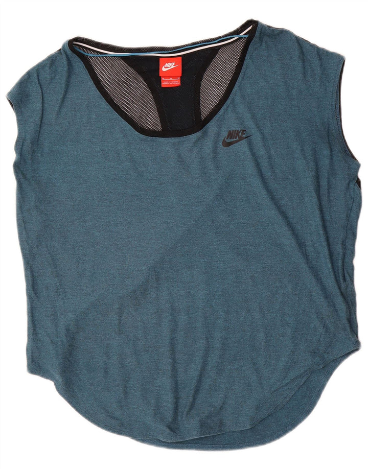 Vestă supradimensionată pentru femei Nike UK 14 Medium Blue Colorblock Modal