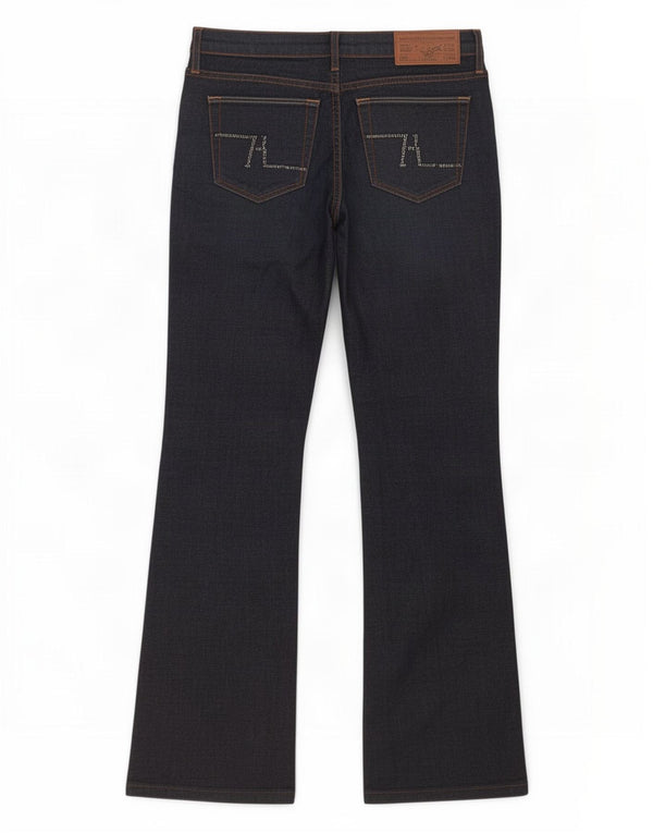 Blugi Zara Femei Bootcut EU 38 Medium W28 L29 Bumbac bleumarin