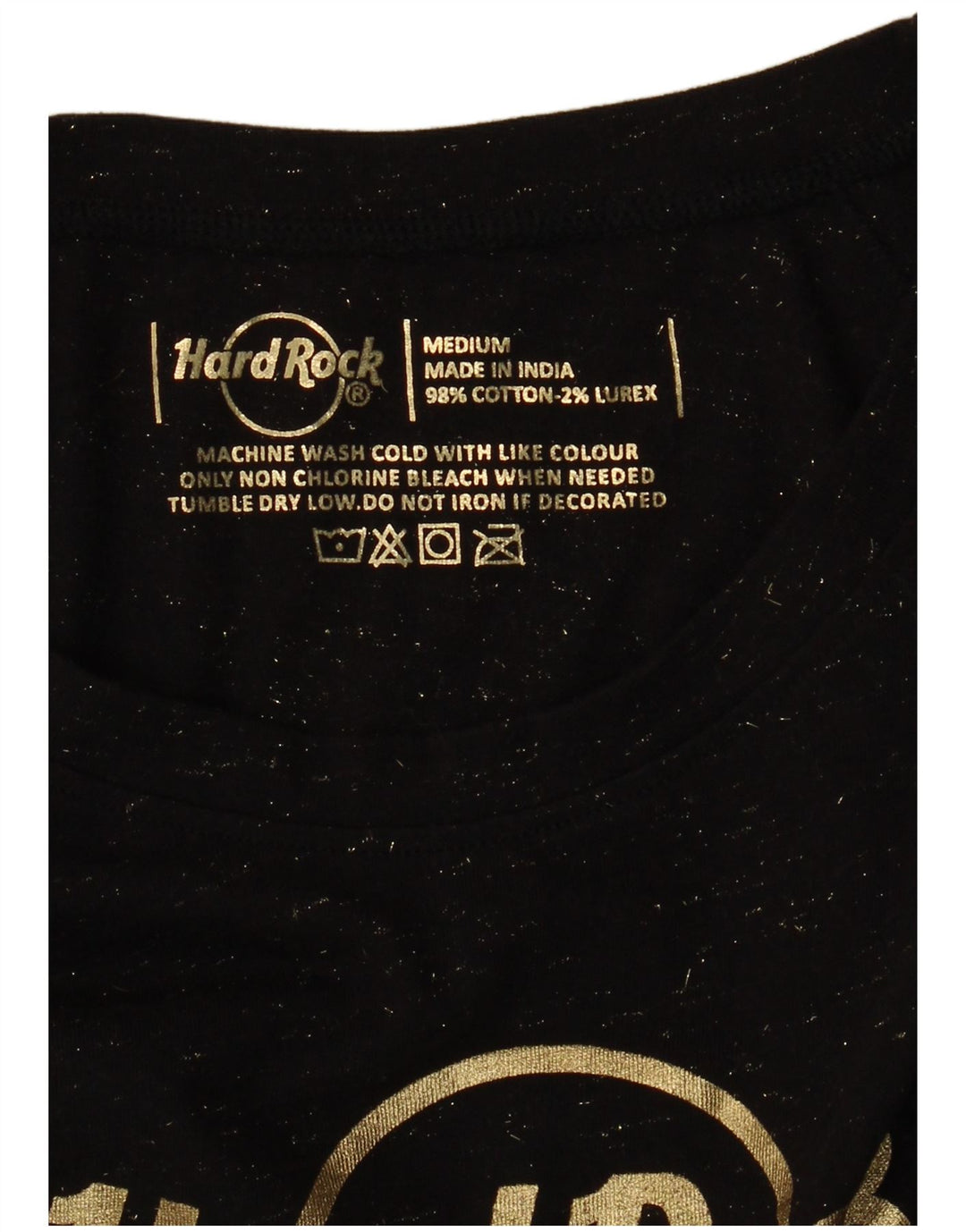 HARD ROCK CAFE Tricou cu grafic Panama pentru femei Top UK 12 Medium Negru