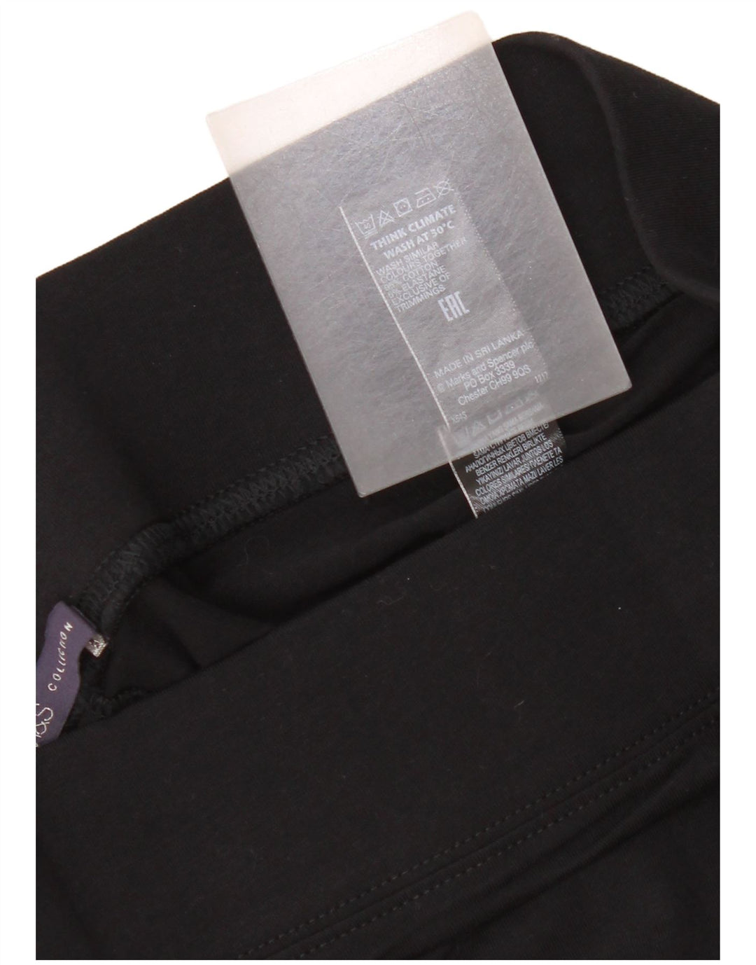 Leggings pentru femei Marks & Spencer UK 12 bumbac mediu negru