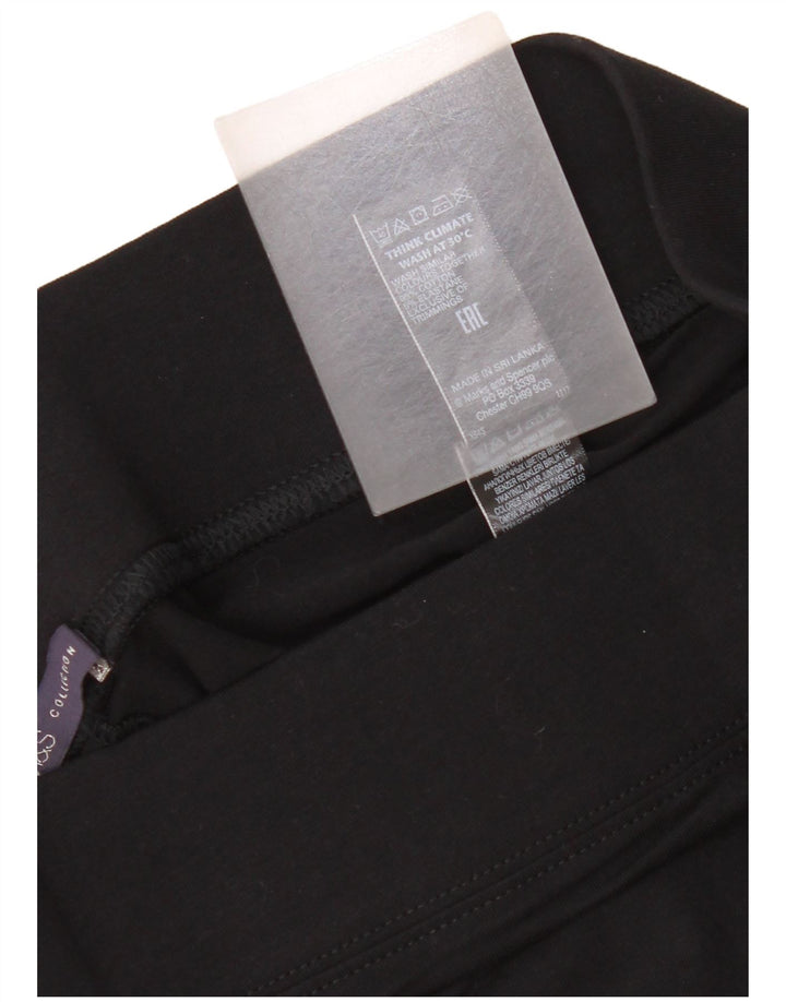 Leggings pentru femei Marks & Spencer UK 12 bumbac mediu negru
