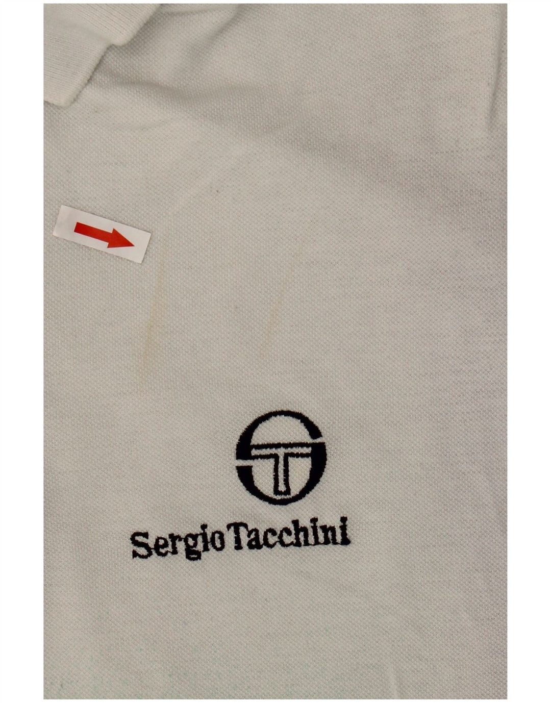 SERGIO TACCHINI Tricou polo pentru bărbați, bumbac alb mediu Tie Dye