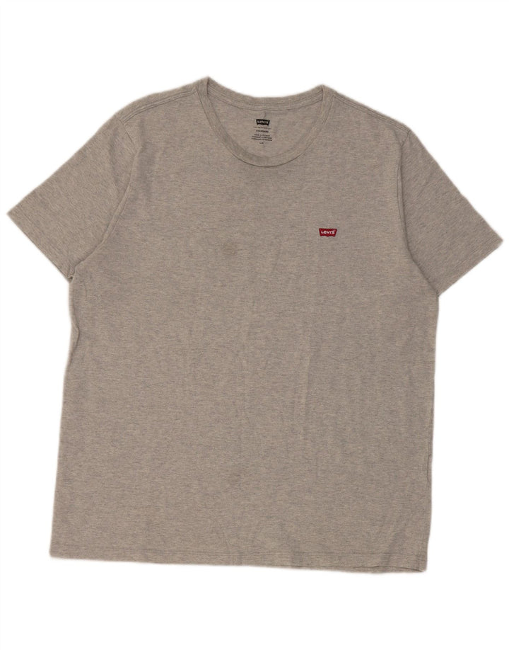 Tricou pentru bărbați Levi's Top mare bumbac gri