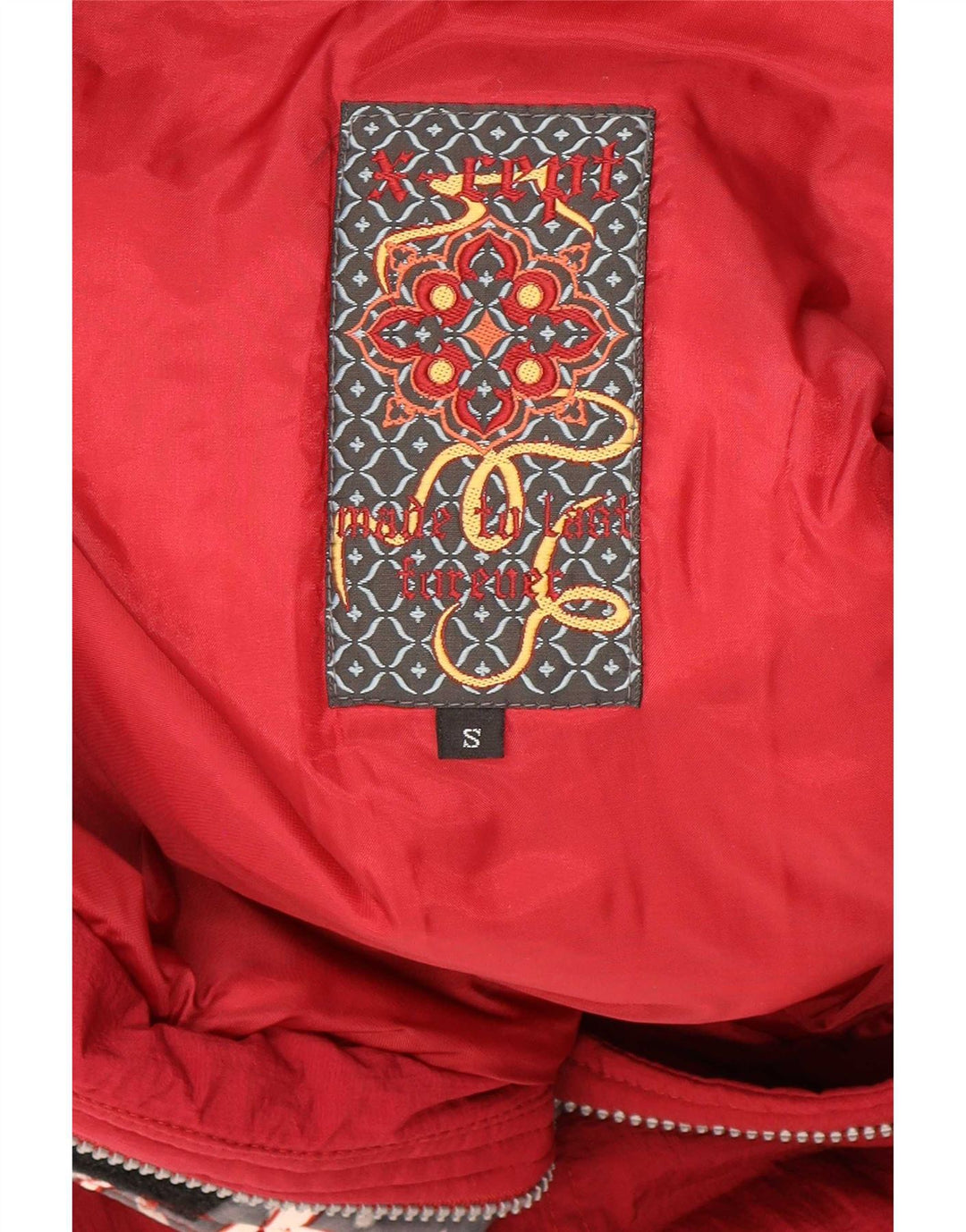 Salopetă de schi X-Cape pentru femei UK 10 Small Red Geometric Nylon