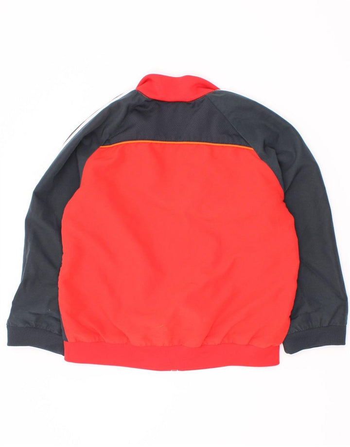 Jachetă de top pentru trening Adidas băieți 3-4 ani poliester color bloc roșu
