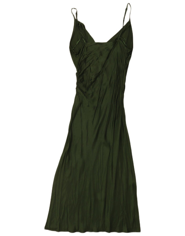 Rochie Maxi fără mâneci pentru femei Zara UK 8 Small Green Viscose