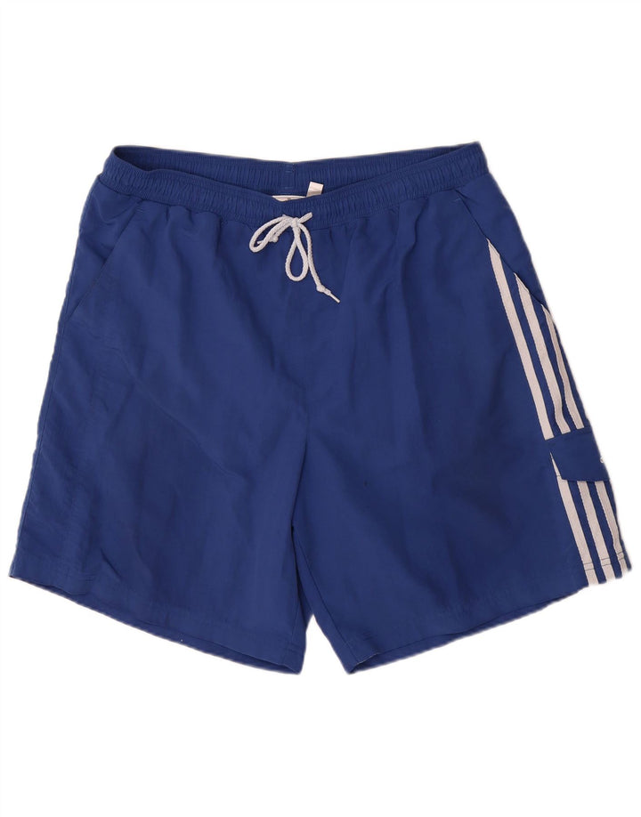 Pantaloni scurți de înot Adidas pentru bărbați, nailon mare, albastru